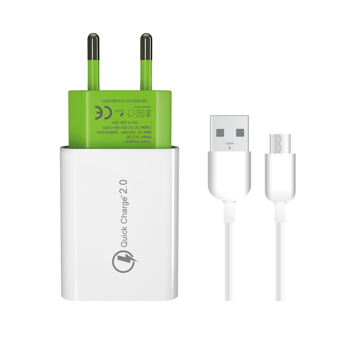 Kickpower - 2 in 1 Fast Charging USB-A to Lightning OR Type-C Cable Ce -  KickPOWER